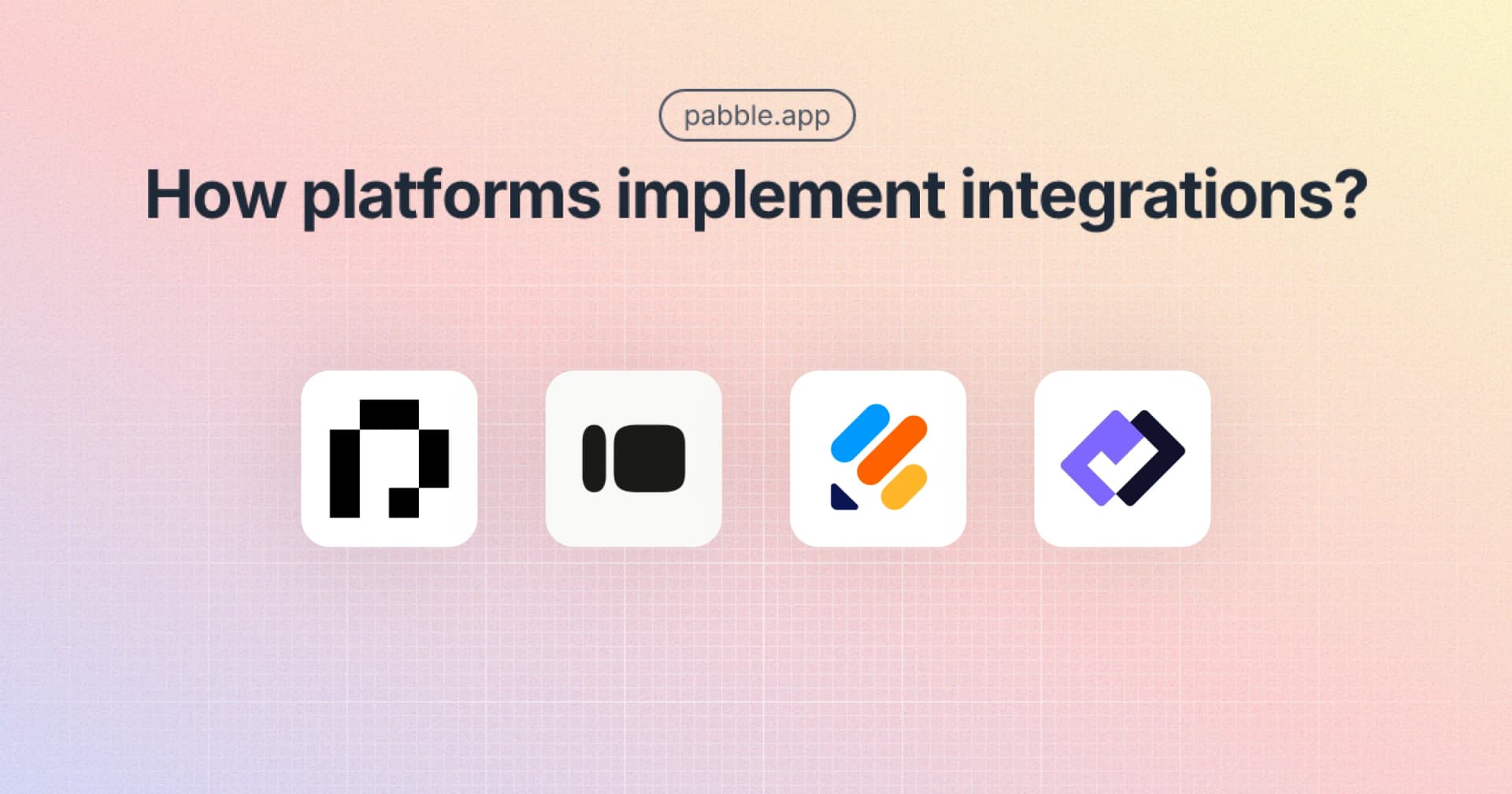 Have you ever thought about how platforms implement integrations?